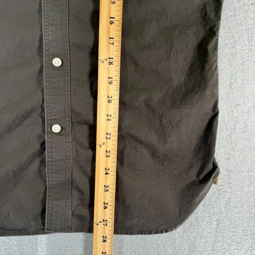 Banana Republic Heritage Collection Button Up Shirt Mens Small Brown Elbow Patch